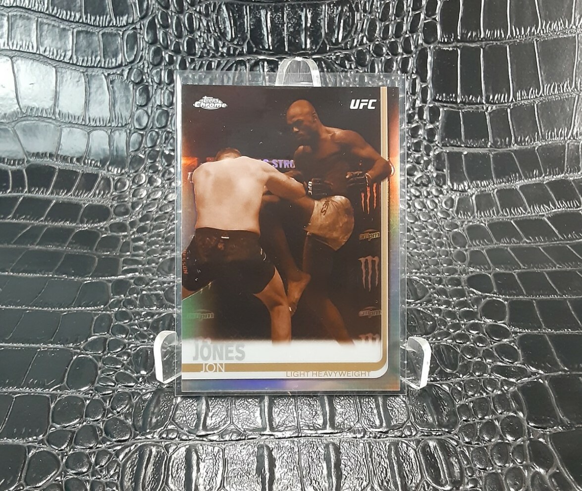 2019 Topps Chrome UFC Jon Jones Sepia Refactor Card # 1 - MINT