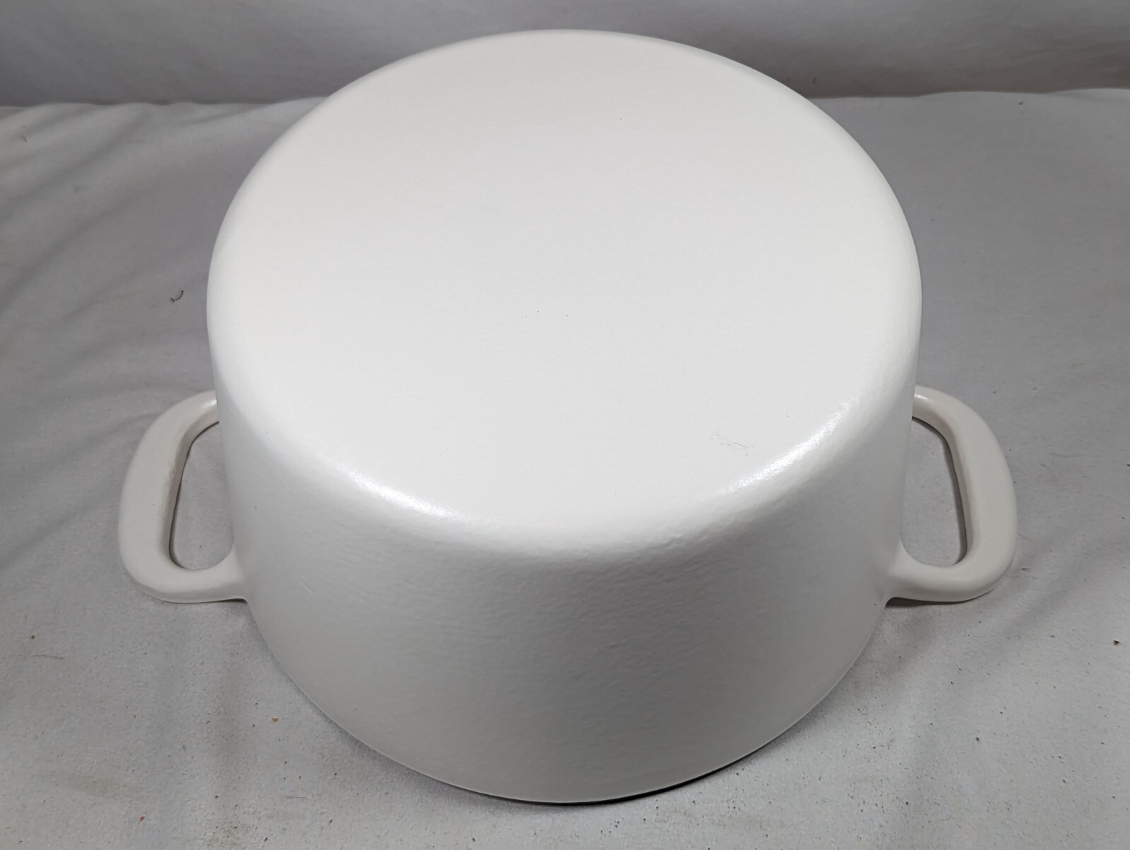 MARTHA STEWART Dutch Oven 7Qt Cast Iron Oven Safe Round w/ Lid White eBay