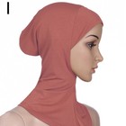 Women Islamic Hat Neck Cover Underscarf Cap Muslim Bonnet Ninja - Foto 3