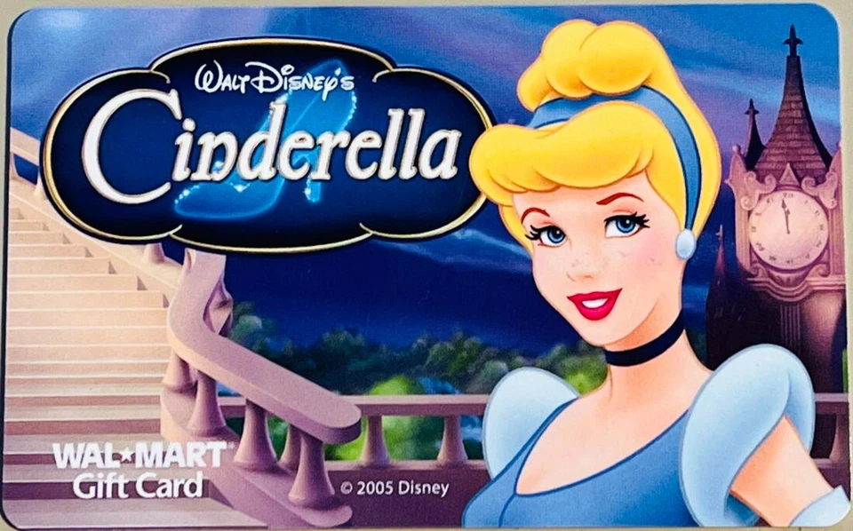 4 WALMART Gift Cards 2005 Disney PRINCESSES ARIEL & TINK Collectible No $ Value - Image 4 of 4