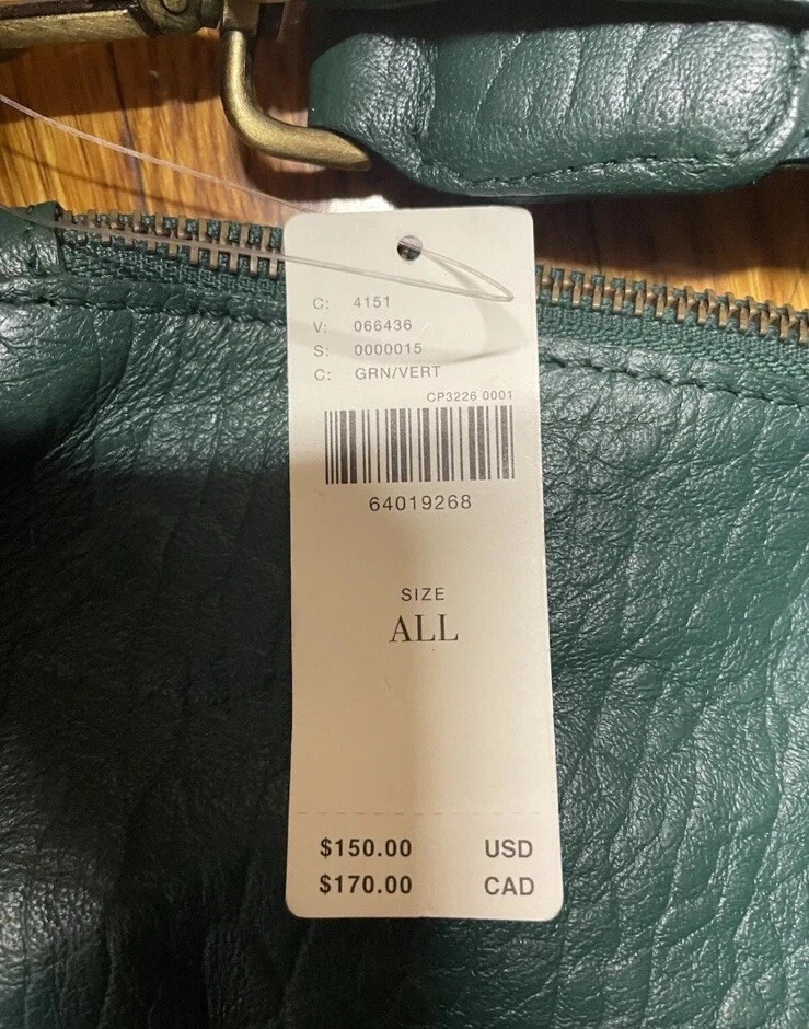 Bandolera Anthropology Cuero Color Verde Foto 3 de 4