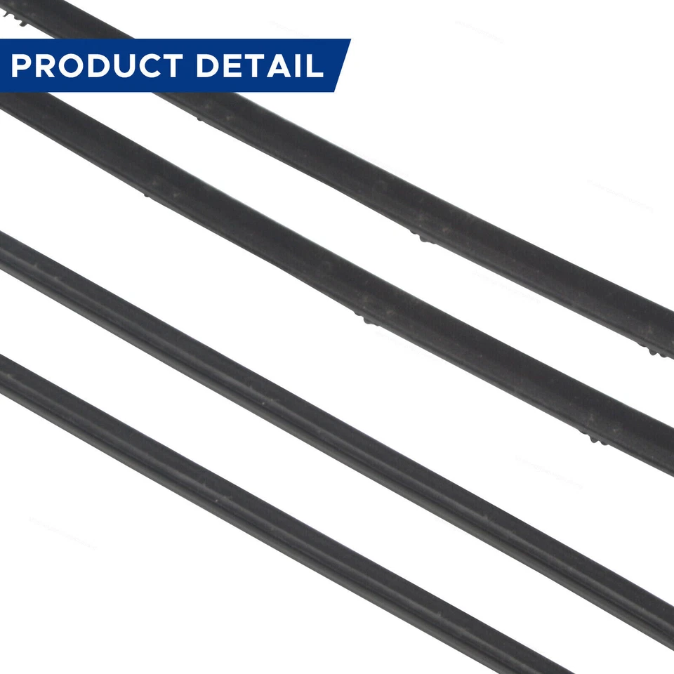 Kit de sellado de goma para ventana de puerta apto para camioneta Chevrolet GMC 89-91 4 piezas Foto 4 de 4