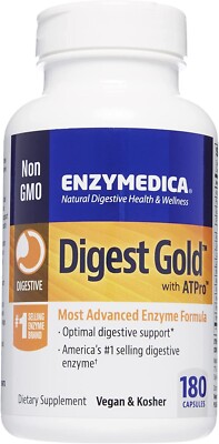 Enzymedica,  Digest Gold ATPro , Optimal digestive support, 180 Capsules