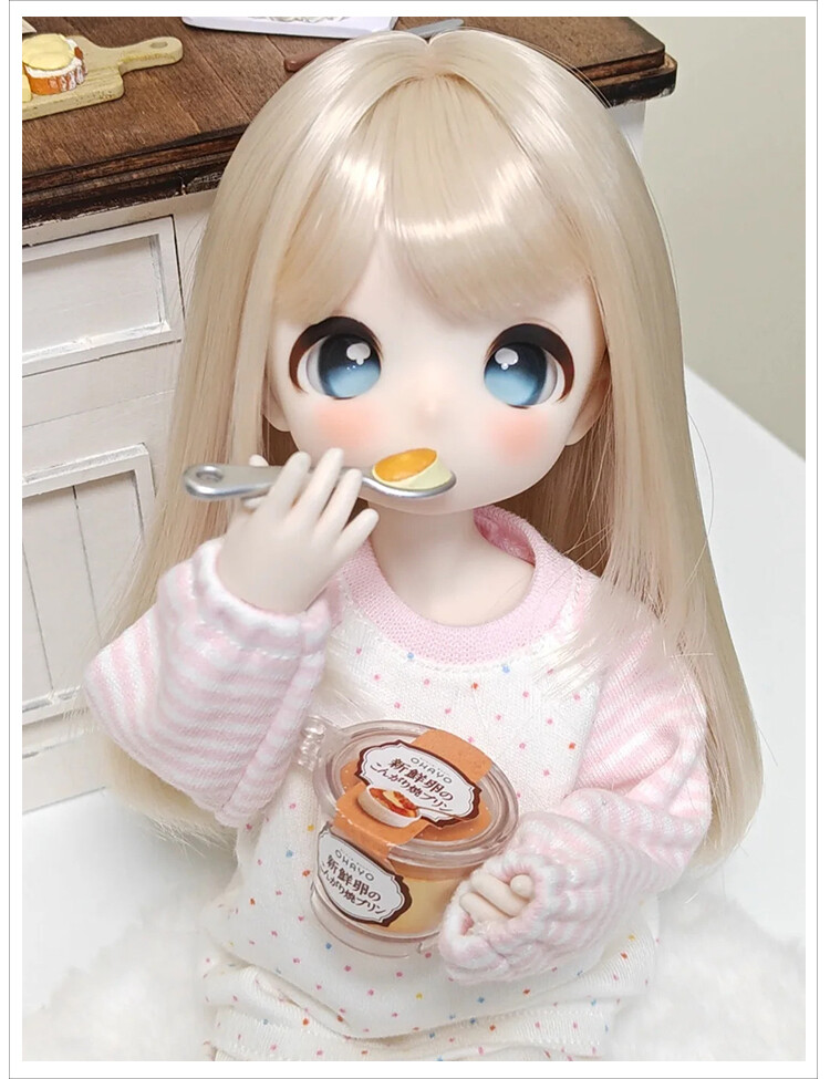 BJD 1/4 1/6 Doll Hand-Painted Face Makeup Resin Body Eyes Bear Girl Resin  Gift