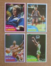 1981-82 TOPPS BASKETBALL CARD SINGLES COMPLETE YOUR SET U-PICK UPDATED 12/17
