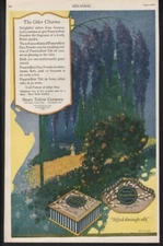 1920 TETLOW PUSSYWILLOW TALC PERFUME MAKEUP FLOWER BOX PHILADELPHIA PA19470