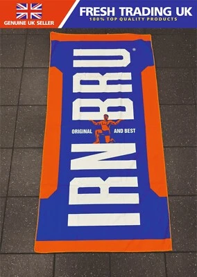 Irn Bru Beach Towel - Official Merchandise - Rare Collectors Item - 150cm x 45cm