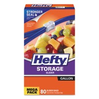 Hefty Slider Bags 1gal 0.9 Mil Clear 80/box 4 Boxes/carton R83480ct on sale Hefty Slider Bags 1gal 0.9 Mil Clear 80/box 4 Boxes/carton R83480ct on sale