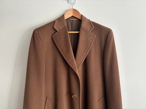 $3800 Canali Tan/Brown Wool-Cashmere Top Coat/ Overcoat- 40 /Large - Picture 4 of 12