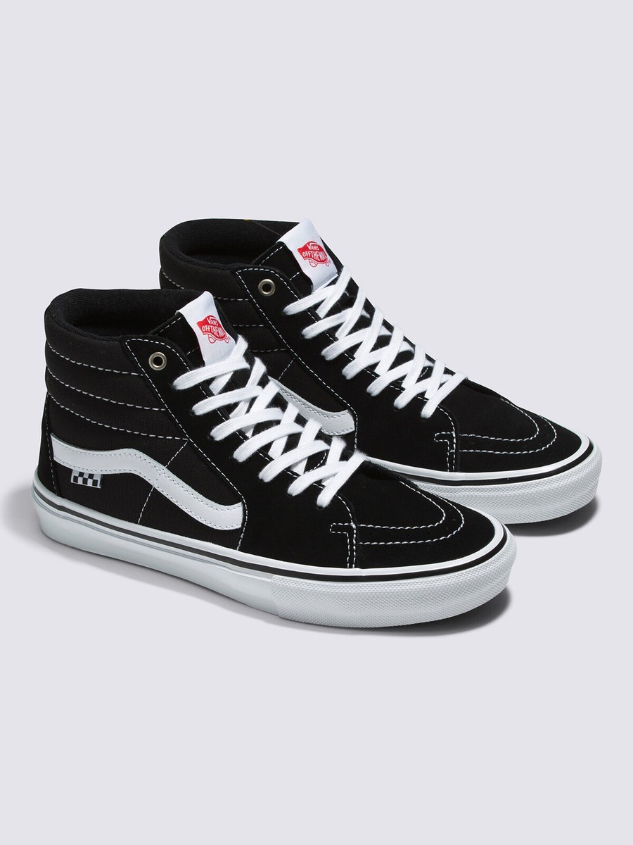 US企画 限定 VANS sk8 hi checker 28cm Vans Skate Sk8-Hi Checkerboard Black White VN0A5FCCY28 Men's Size
