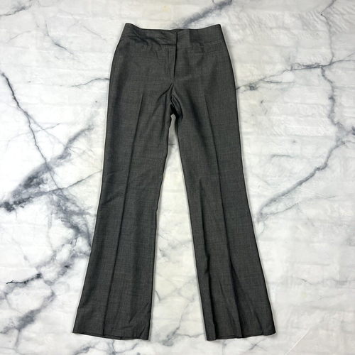 Etcetera Dress Pants Size 2 Mohair Wool Trouser Gray Woven Fully Lined Bootcut - Picture 3 of 10