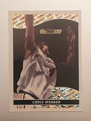 CHRIS WEBBER ROOKIE RC 1994 TOPPS BLACK GOLD #23 - Incredible Condition.