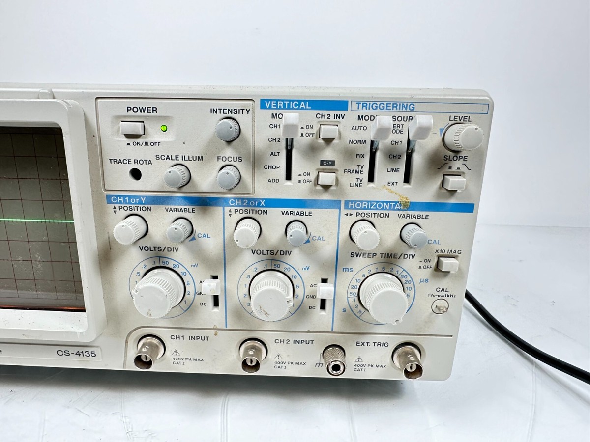 Kenwood CS-4135 Oscilloscopio Laboratorio Funzionante | eBay