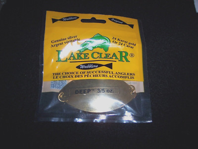 Lake Clear Wabbler Flasher Trout Lure Flasher 3'' Gold Plate Silver Plate 3/5 oz