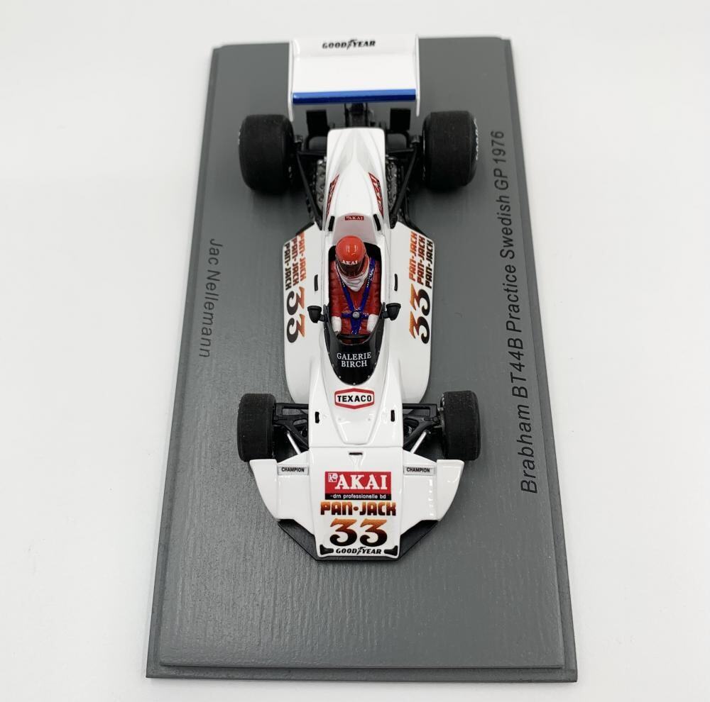 豪華ラッピング無料 Spark GP Swedish Practice No.33 BT44B Brabham 1/43 Model レーシングカー