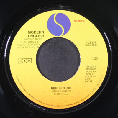 MODERN ENGLISH: hands across the sea / reflection SIRE 7'' Single 45 RPM