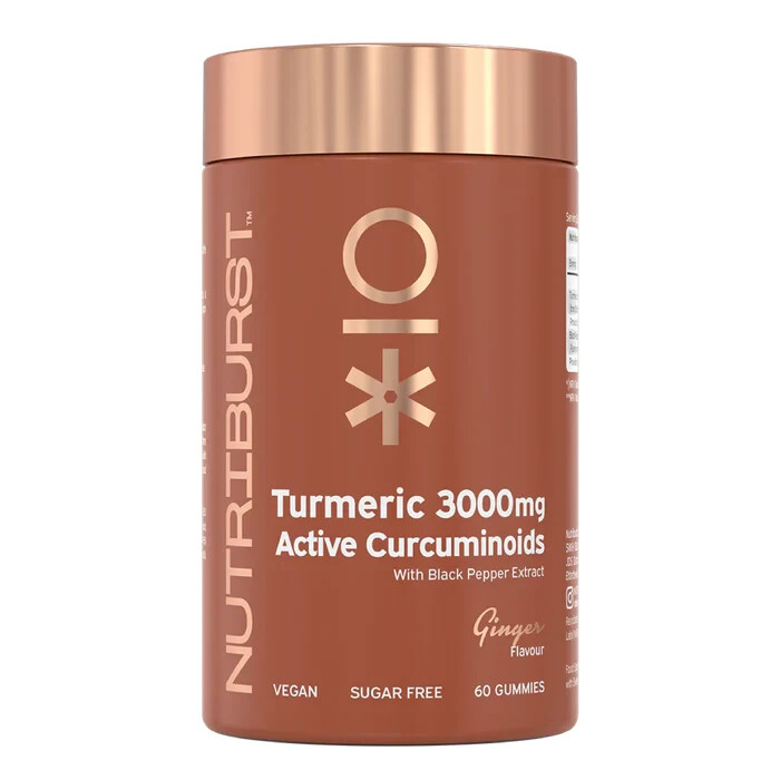 Nutriburst Turmeric 3000mg Active Curcuminoids - 60 Gummies