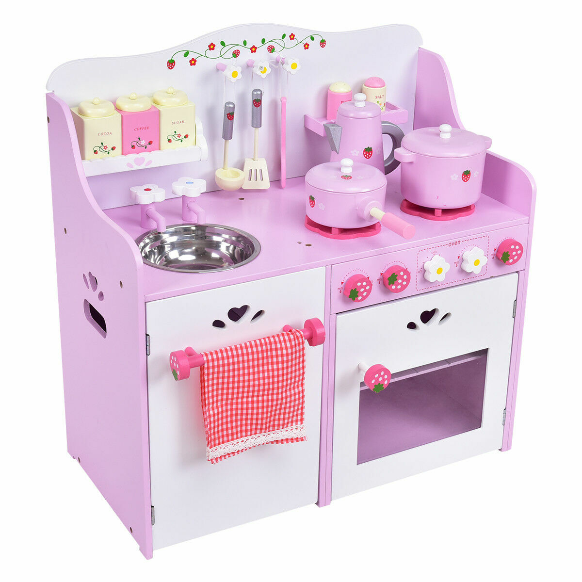 strawberry play kitchen