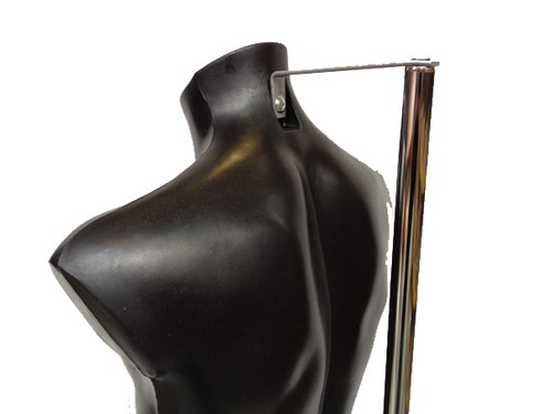 Male Display Mannequin on Adjustable Stand Sportswear Swimwear Torso Bust Black - Picture 4 of 4