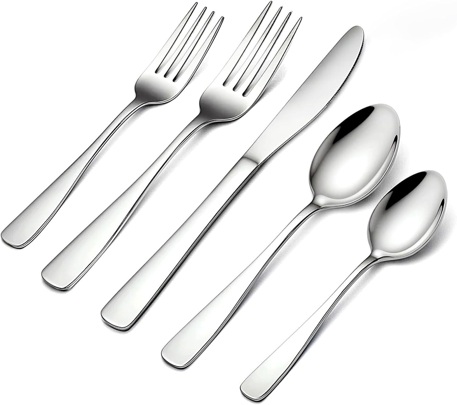High-Quality 20-Piece Stainless Steel Silverware Set - Ideal for Any Occasion