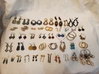 Lot of 40 Vintage Earrings - Costume Jewelry, Variety of Styles And Colors