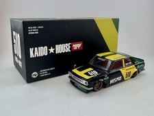 🟢🟡 Kaido House x Mini GT 1:64 Datsun Street 510 Racing V2 Black Yellow