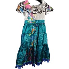 Disney Encanto Mirabel Madrigal Costume Dress/ Short Sleeves/Size 4-6X
