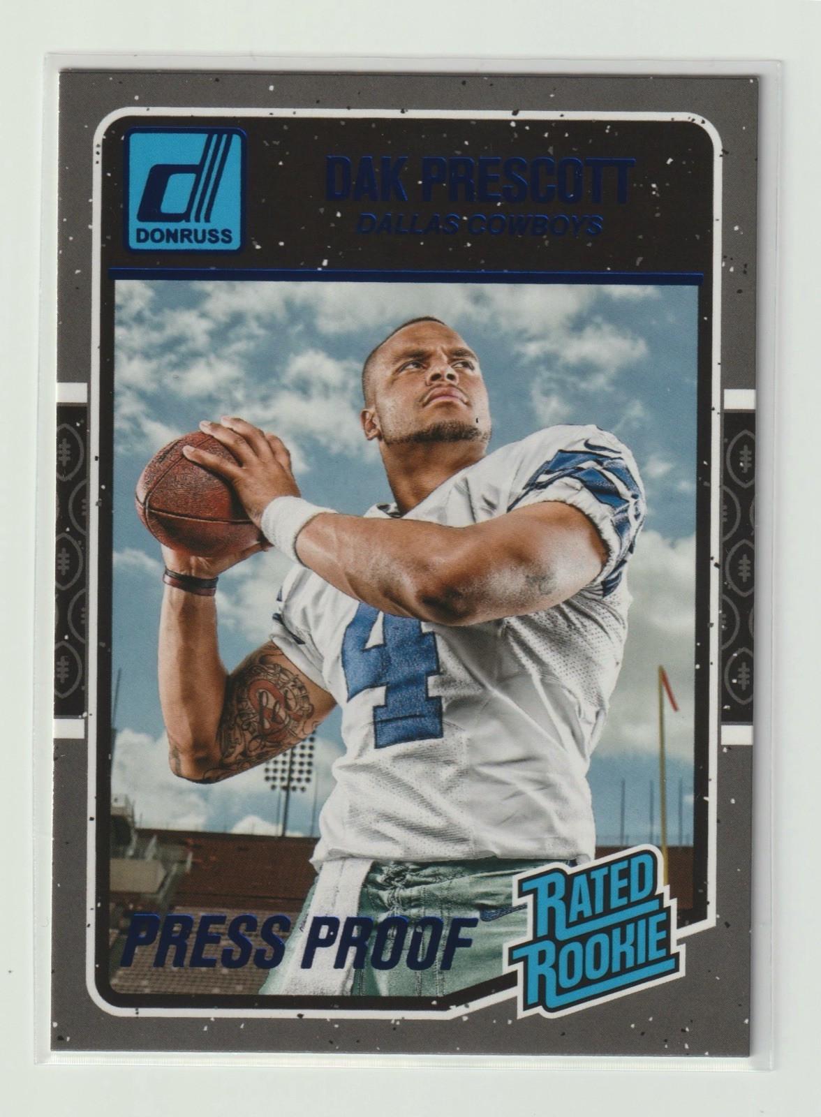 2016 Donruss - Rated Rookies Press Proof Blue #362 Dak Prescott (RC)