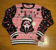 Suéter Scream "whose Your Daddy" Rosa Navidad Spencer's 2XL NUEVO CON ETIQUETAS