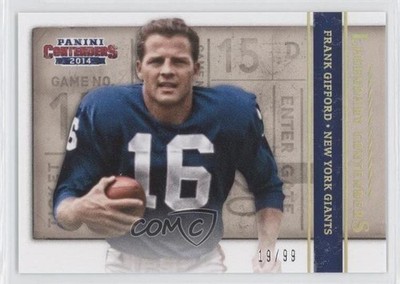 2014 Panini Contenders Legendary Holo Gold 19/99 Frank Gifford #8 HOF 0j6