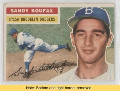 1956 Topps Sandy Koufax (White Back) #79 HOF READ 03de