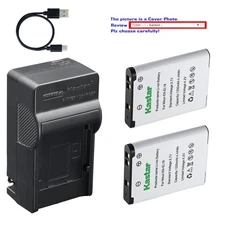Kastar Battery AC & USB-C Charger for Nikon Coolpix S2500 S2600 S2700 S2800