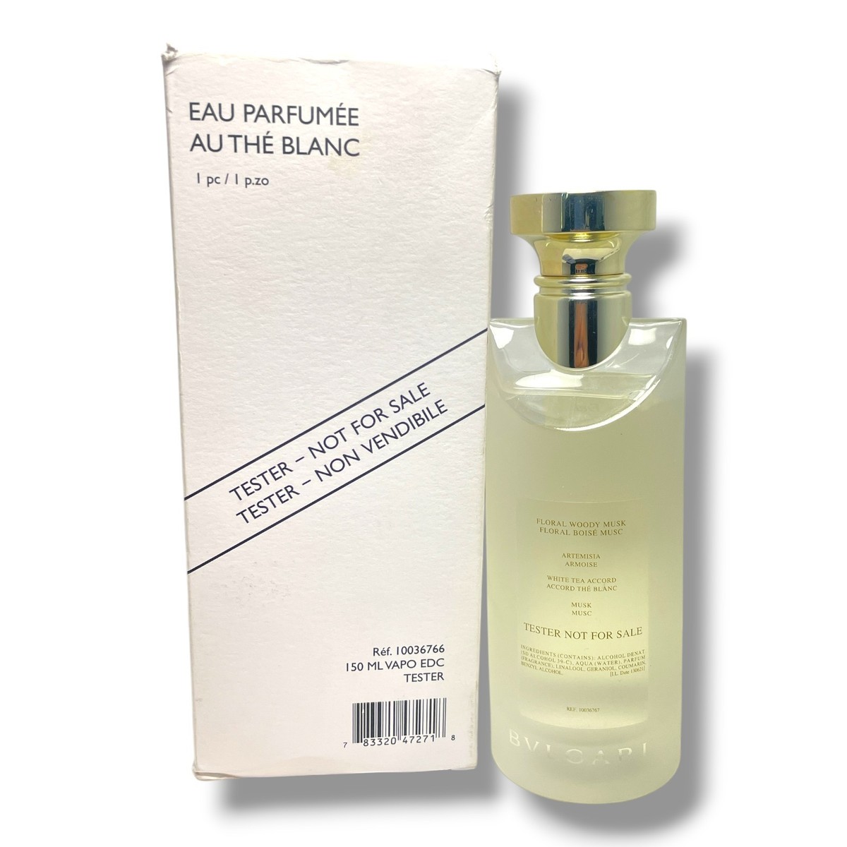 Bvlgari Eau Parfumee Au the Blanc Eau De Cologne 150ml/5fl.oz. New