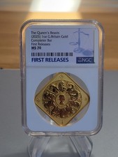 2025 Queens Beasts 1oz Gold Completer Bar NGC MS70 FIRST RELEASES