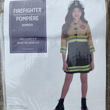 Firefighter Dress Yellow Suit Yourself Fancy Dress Up Halloween Child Costume