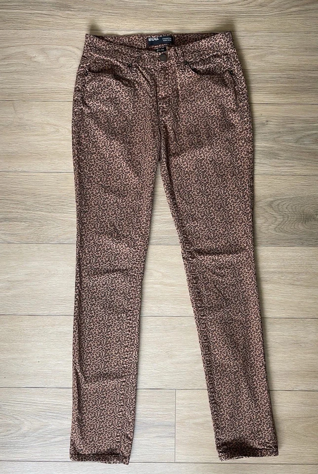 Urban Outfitters BDG Animal Print Cigarette High Rise Pants Sz 29 Brown - Image 2 of 4