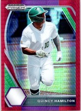 2021 Panini Prizm Draft Picks #PDP148 Quincy Hamilton Red Prizm