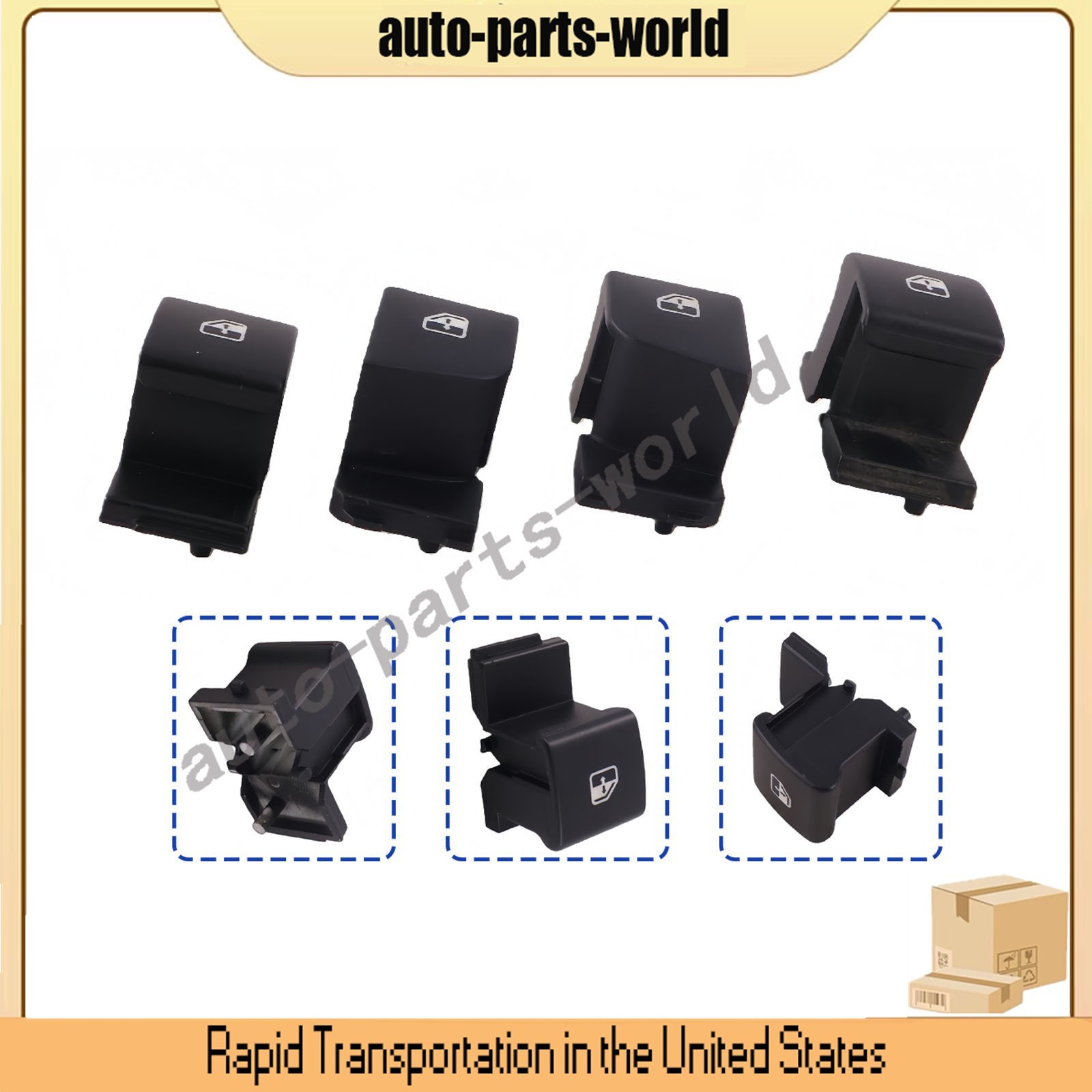 For Maserati Quattroporte M139 247993 Left Front Master Window Switch Button Kit