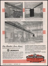 1942 Frank Adam Electric St. Louis Factory Photos Busduct Plugin System Print Ad