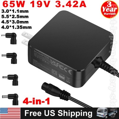 65W 19V 3.42A AC Adapter Charger For ASUS VivoBook Zenbook Chromebook Power Cord