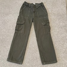 BDG Urban Outfitters Olive Green Cargo Pants W28 Straight Leg Streetwear Skater