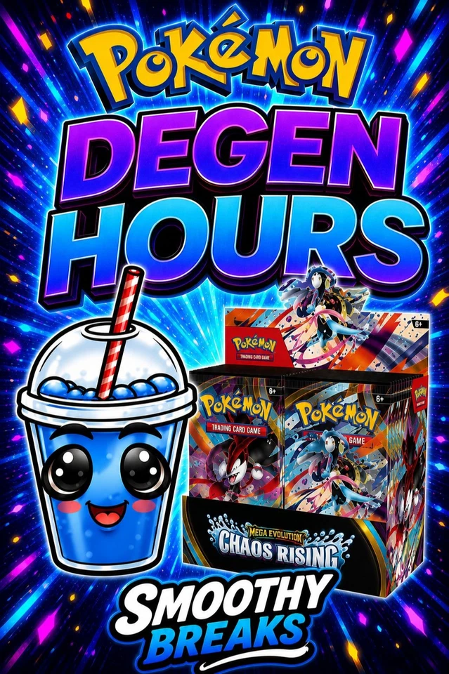 DEGEN BOOSTER BOX BREAK🔥Smoothy Game Store's  CHAOS RISING BOOSTER BOXS 🔥