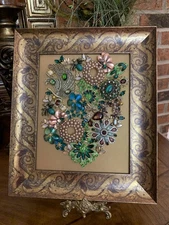 vintage jewelry art Floral Collage
