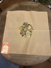 DRITZ LUXURY NEEDLEPOINT VINTAGE WITH TAG MADEIRA FRUIT 2190/4