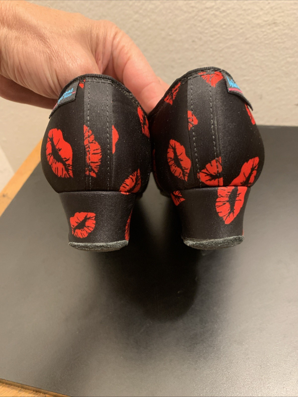 International 1.5" Heather Split-sole Womens Print Practice Dance Shoes Sz 4