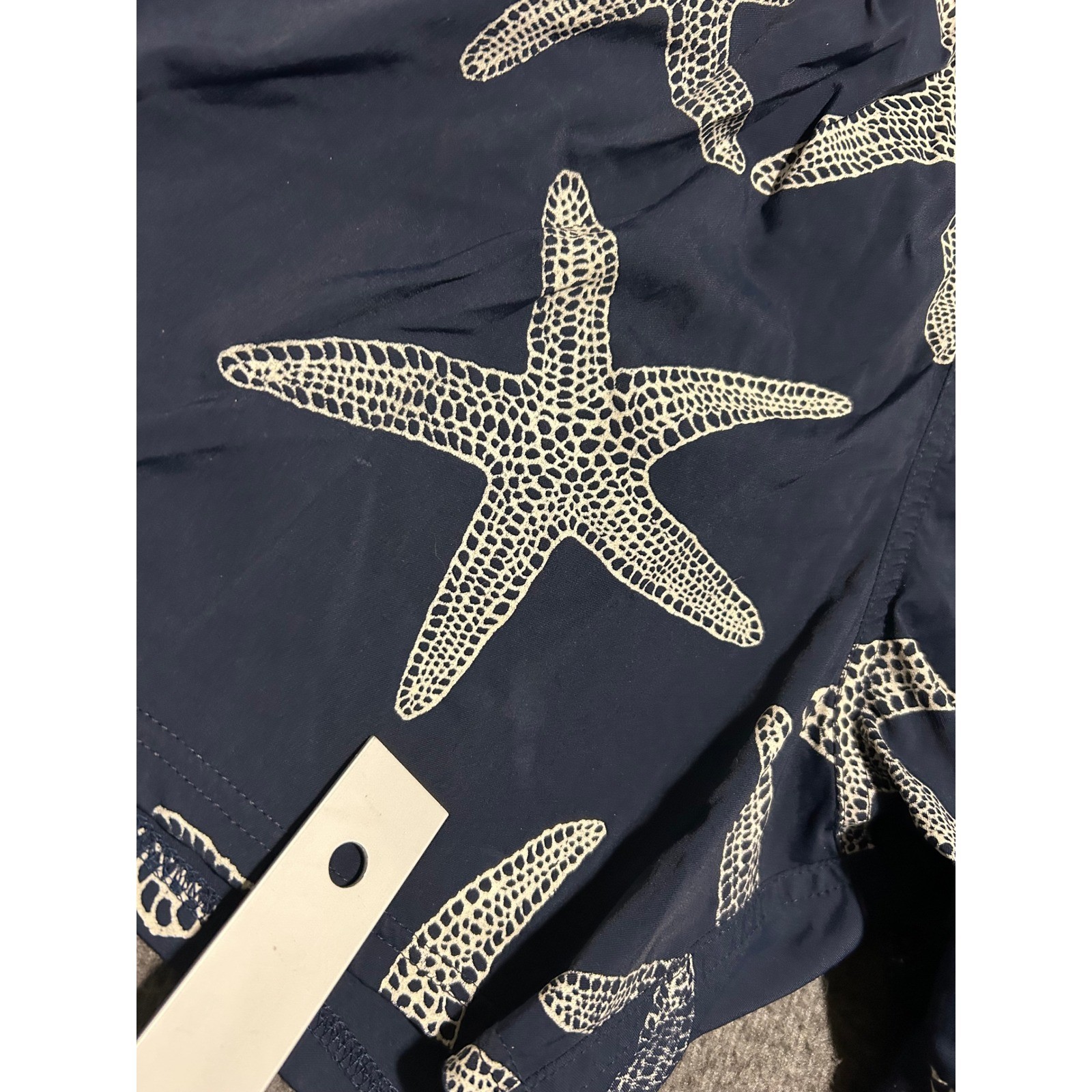 Vilbrequin swim trunks lined lightweight beach starfish blue medium