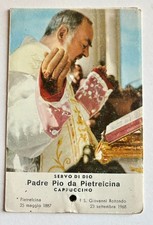 MC634 SANTINO CON RELIQUIA - PADRE PIO