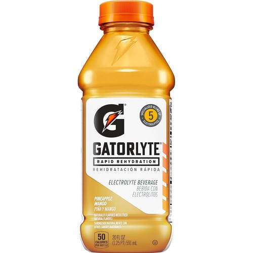 Gatorlyte Elektrolyt Getränk - Ananas Mango Geschmack, 12 x 20 flüssige Unzen Flaschen - Bild 3 von 10