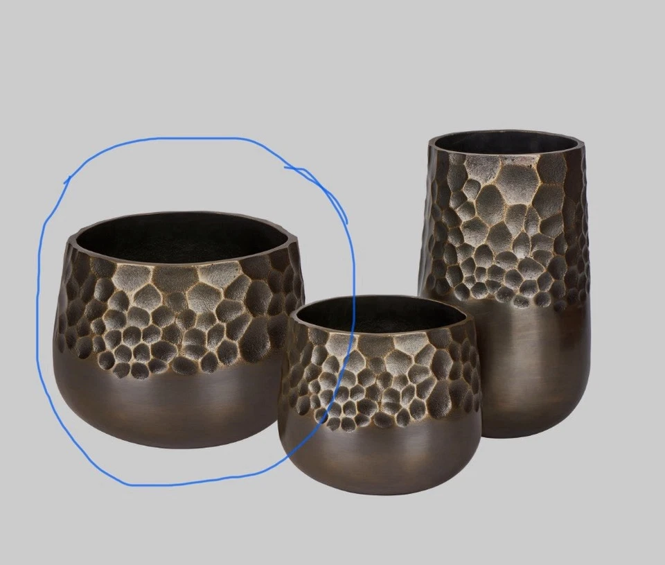 1 Lambert Hoa Gefäß Übertopf Bronze Design Neuwertig