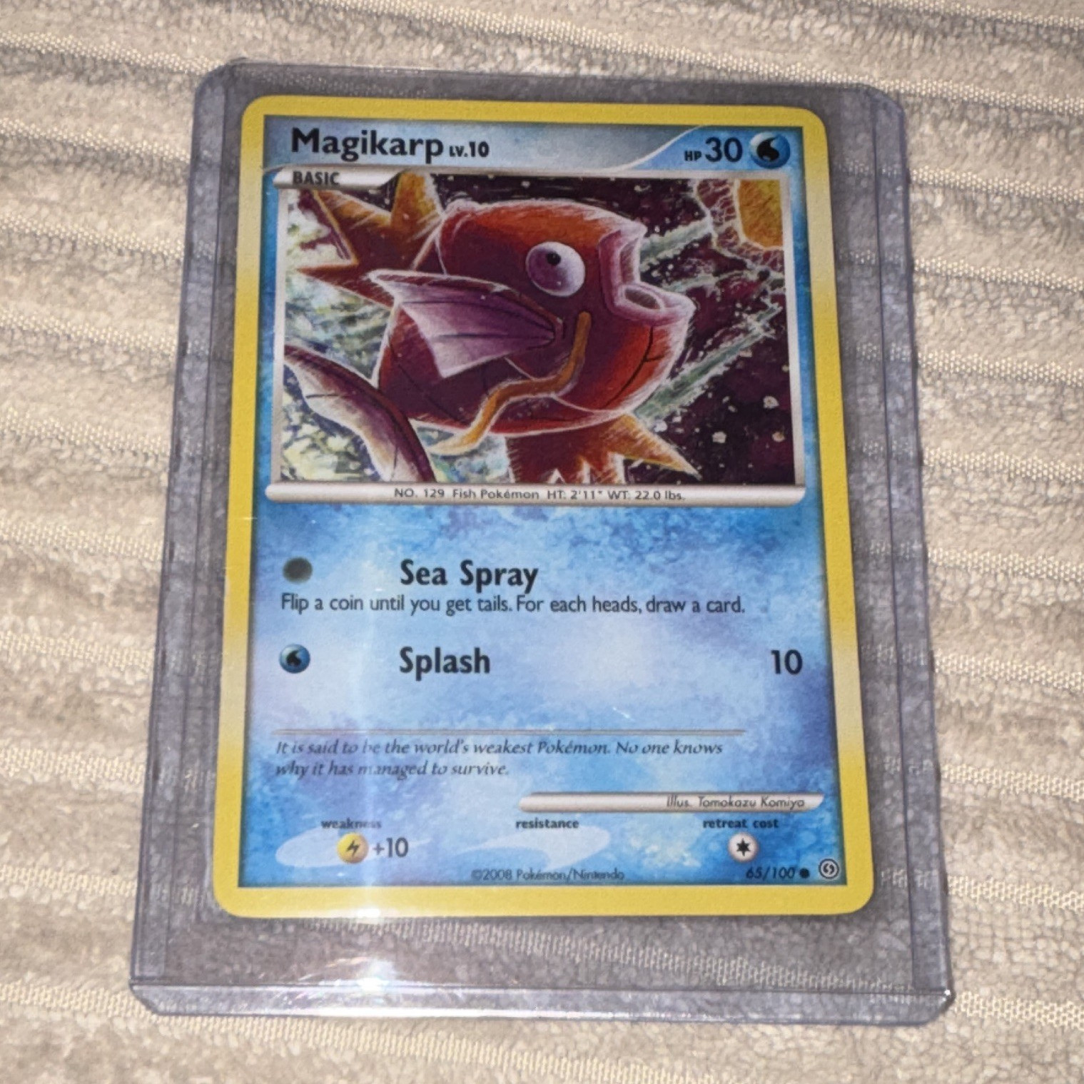 Pokémon TCG Magikarp 65/100 Stormfront Regular Unlimited English 30 HP 2008